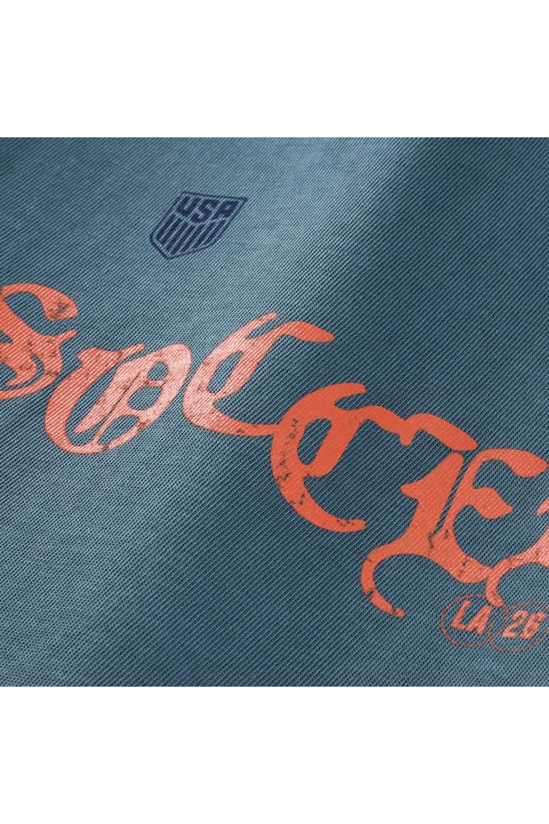 Unisex  Uscape Apparel  Blue Host City U.S. Soccer x Los Angeles 2026 Graffiti Vintage T-Shirt, Alternate, color, Blue