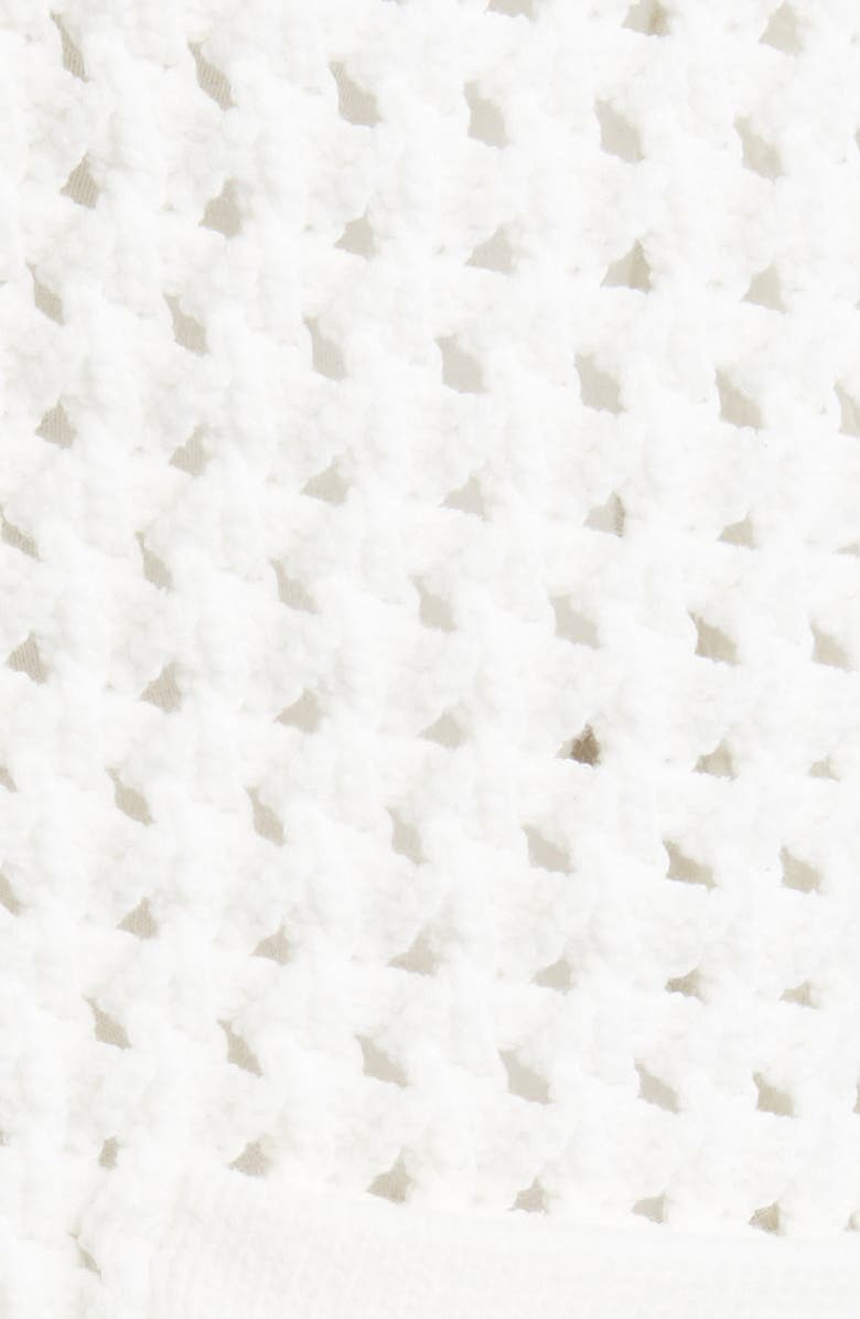 KOBI HALPERIN Loui Open Stitch Cotton Blend Cardigan, Alternate, color, White