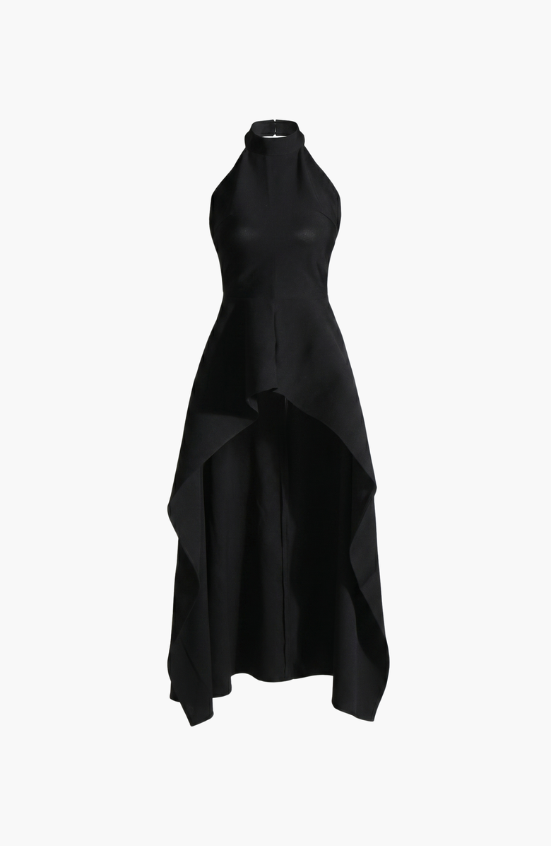 Modenaire Halter Neck Asymmetric Layered Dress, Alternate, color, 