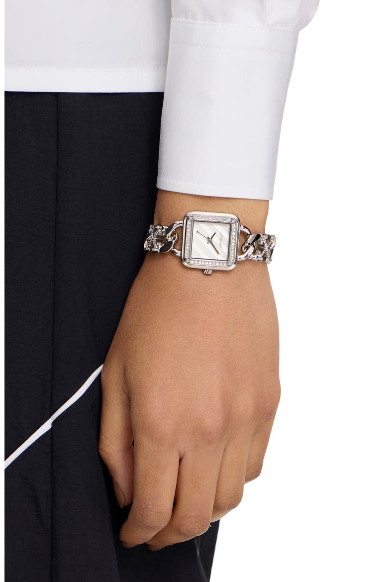 Street Bling Crystal Quartz Watch, 26.5mm, Main, color, STAINLESS STEEL