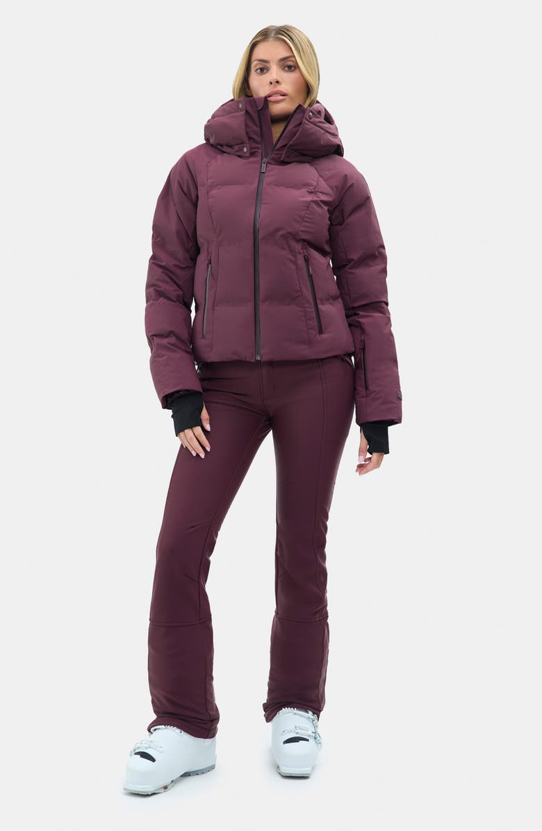 Halfdays Georgie Puffer Jacket, Alternate, color, Glazed Cherry