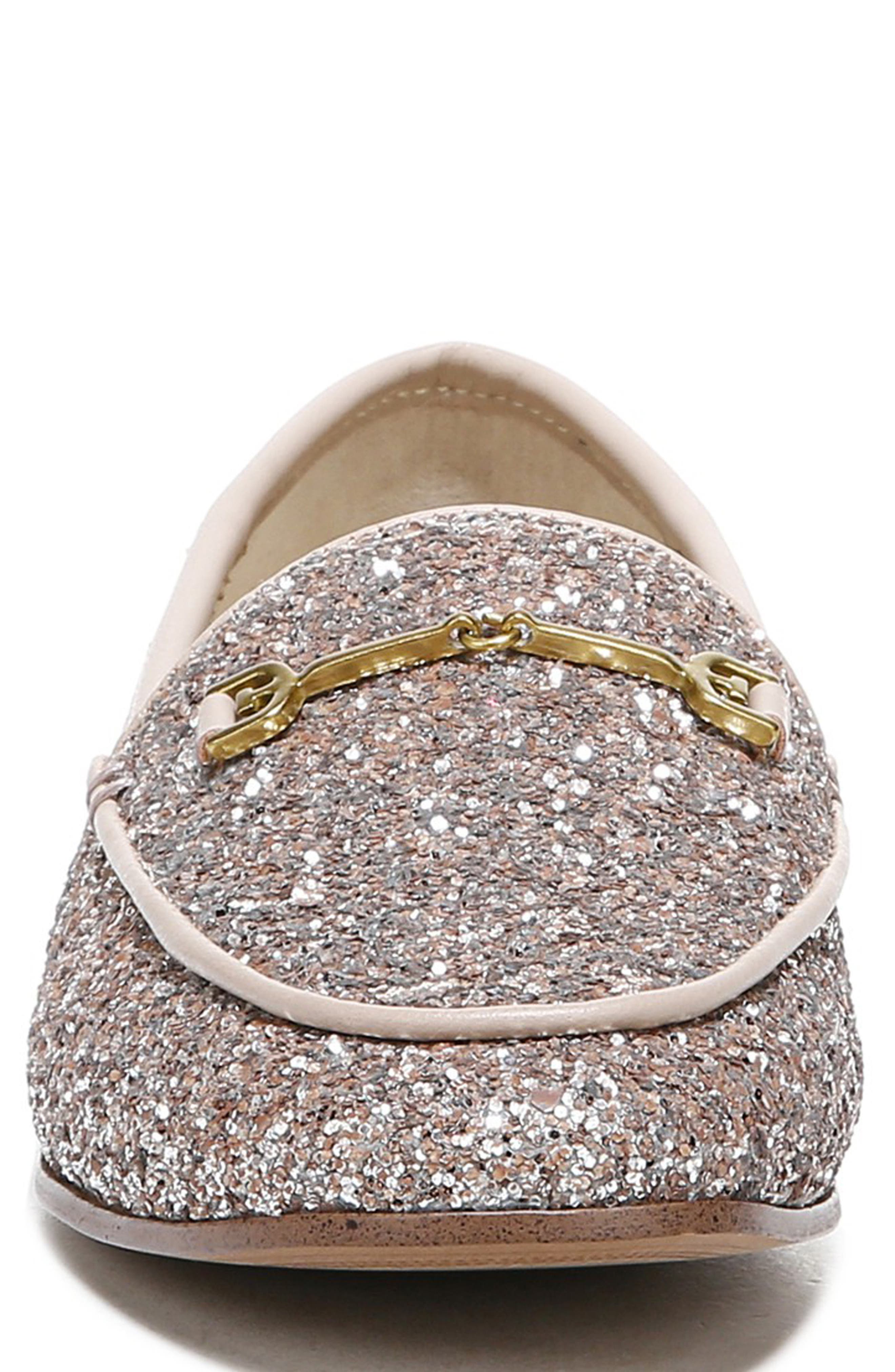 Sam Edelman Loraine Glitter Loafer, Alternate, color, Pink