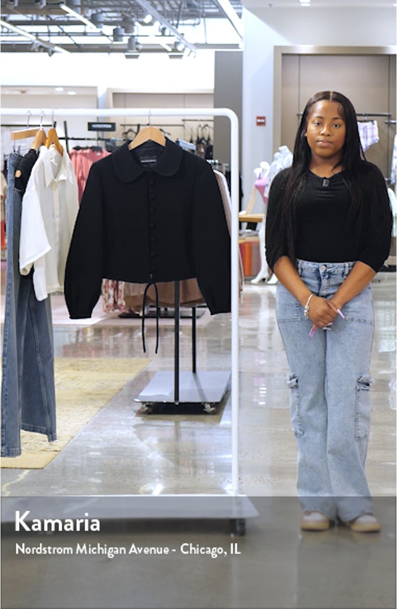 Balloon Sleeve Knit Jacket, sales video thumbnail