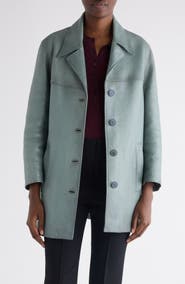 Chloé Waxy Leather Coat