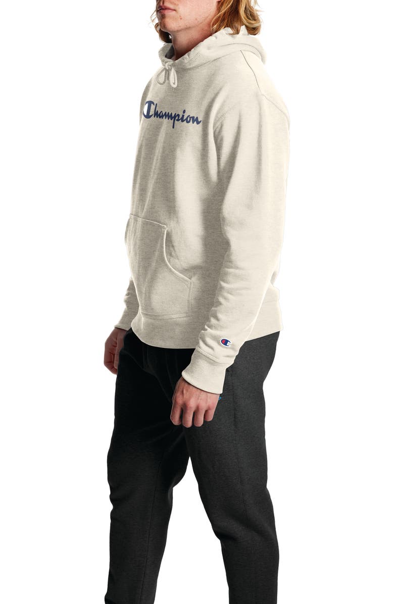 Champion Powerblend Graphic Drawstring Hoodie, Alternate, color,