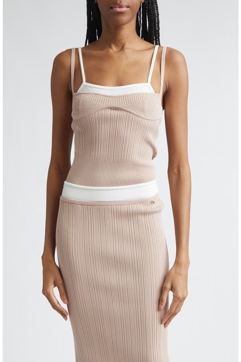 M-Zarrina Layered Tank, Main, color, TAN