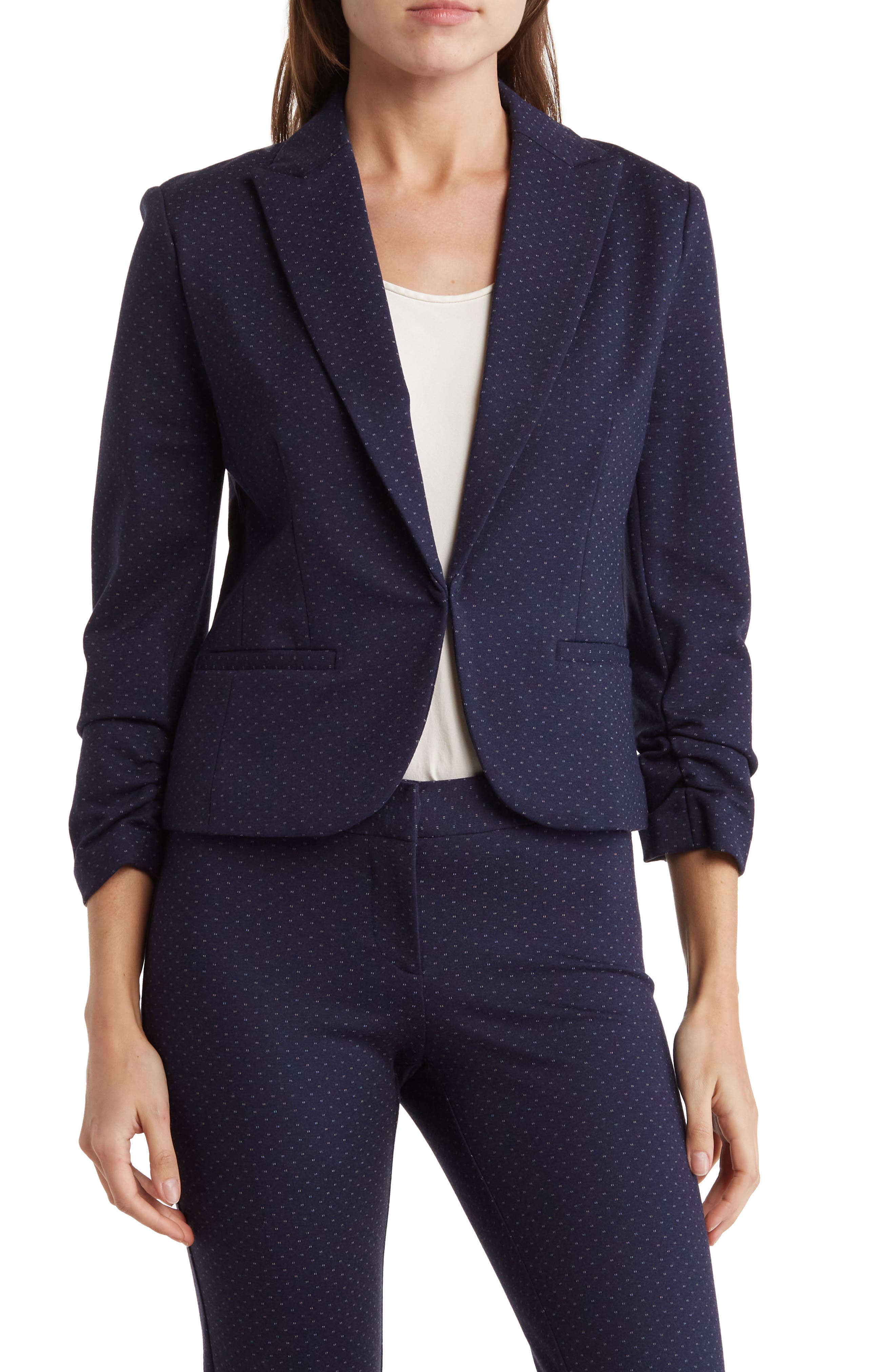 Amanda & Chelsea AMANDA AND CHELSEA Ponte Scrunch Jacket