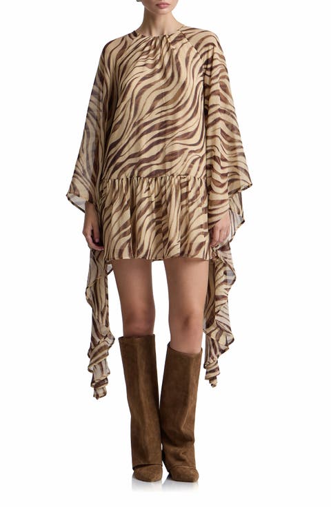 Ruffle Long Sleeve Minidress