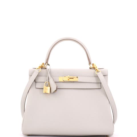 Kelly Handbag Grey Togo with Gold Hardware 28