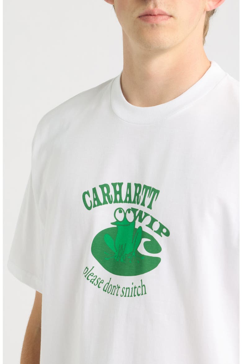 Don't Snitch Organic Cotton T-Shirt, Alternate, color, WHITE