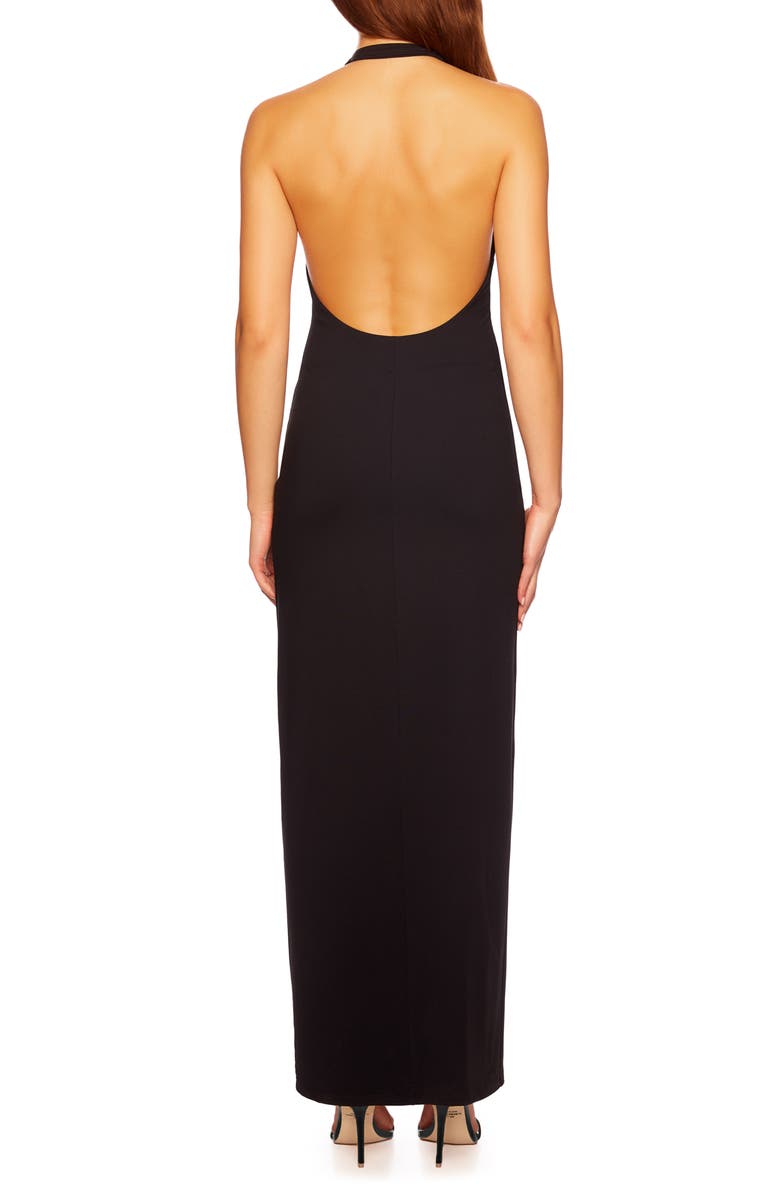 Susana Monaco Open Back Halter Cocktail Dress, Alternate, color,