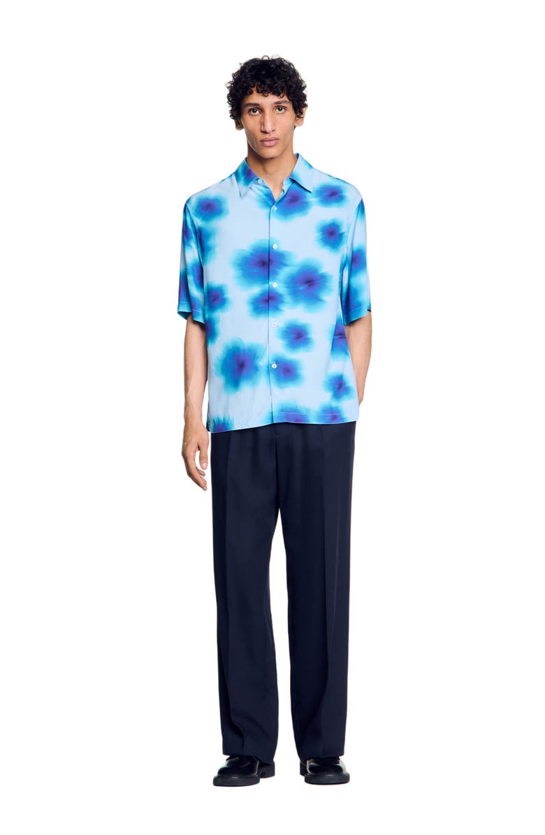 SANDRO Floral motif shirt, Alternate, color,
