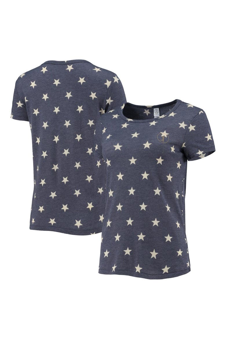 Women's Alternative Apparel Heathered Navy THE PLAYERS Eco-Crew Tri-Blend T-Shirt, Main, color, Heather Navy