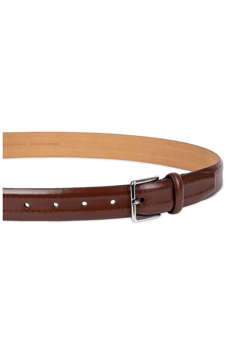 Hidden Stitch Leather Belt, Alternate, color, TAN