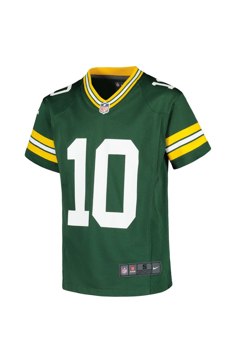 Nike Youth Nike Jordan Love Green Green Bay Packers Game Jersey, Alternate, color, Green