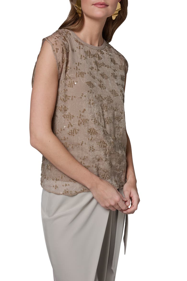 Sequin Detail Top, Alternate, color, TUSCAN GREY