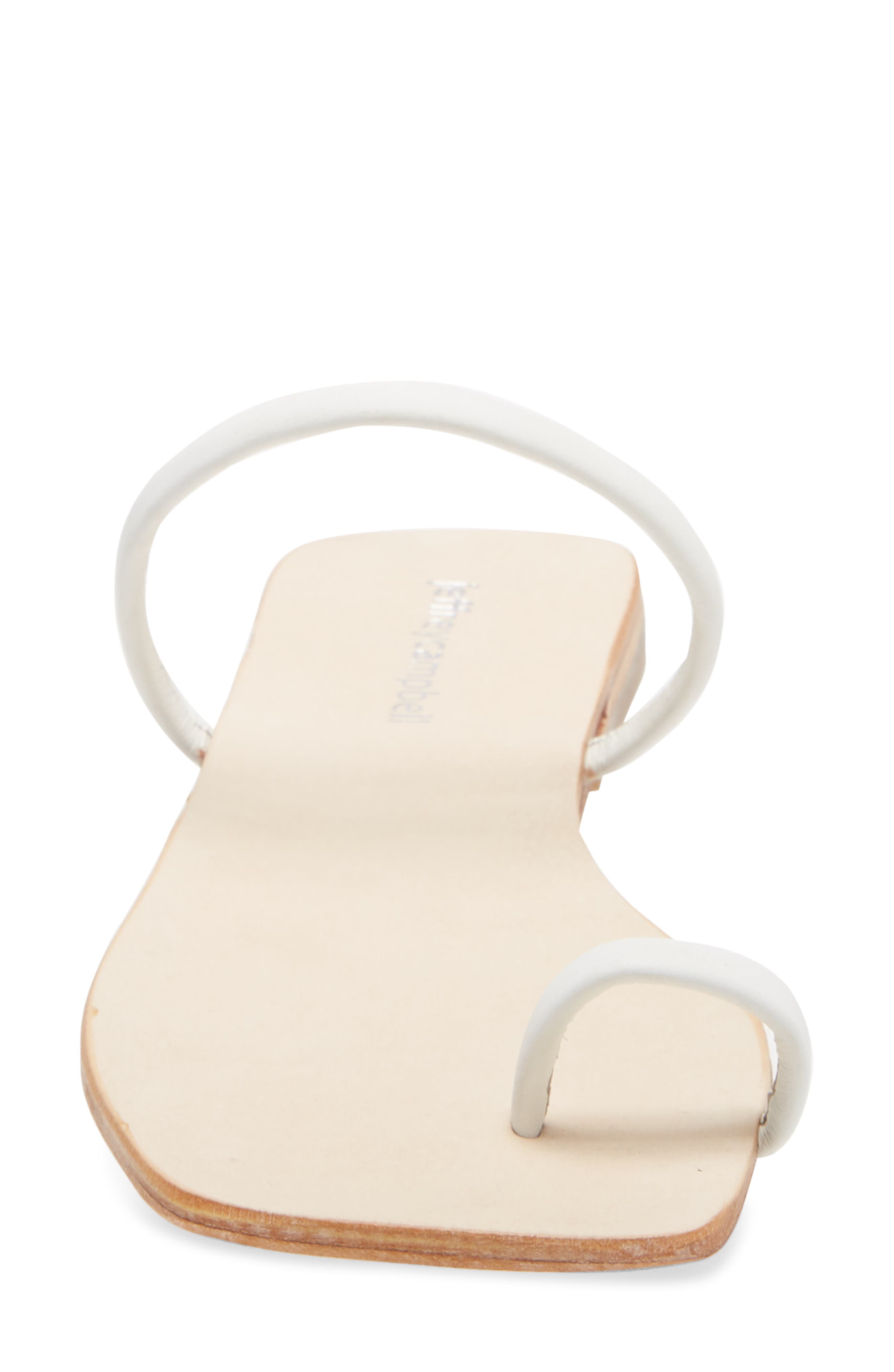 Darbey Toe Loop Sandal, Alternate, color, WHITE LEATHER