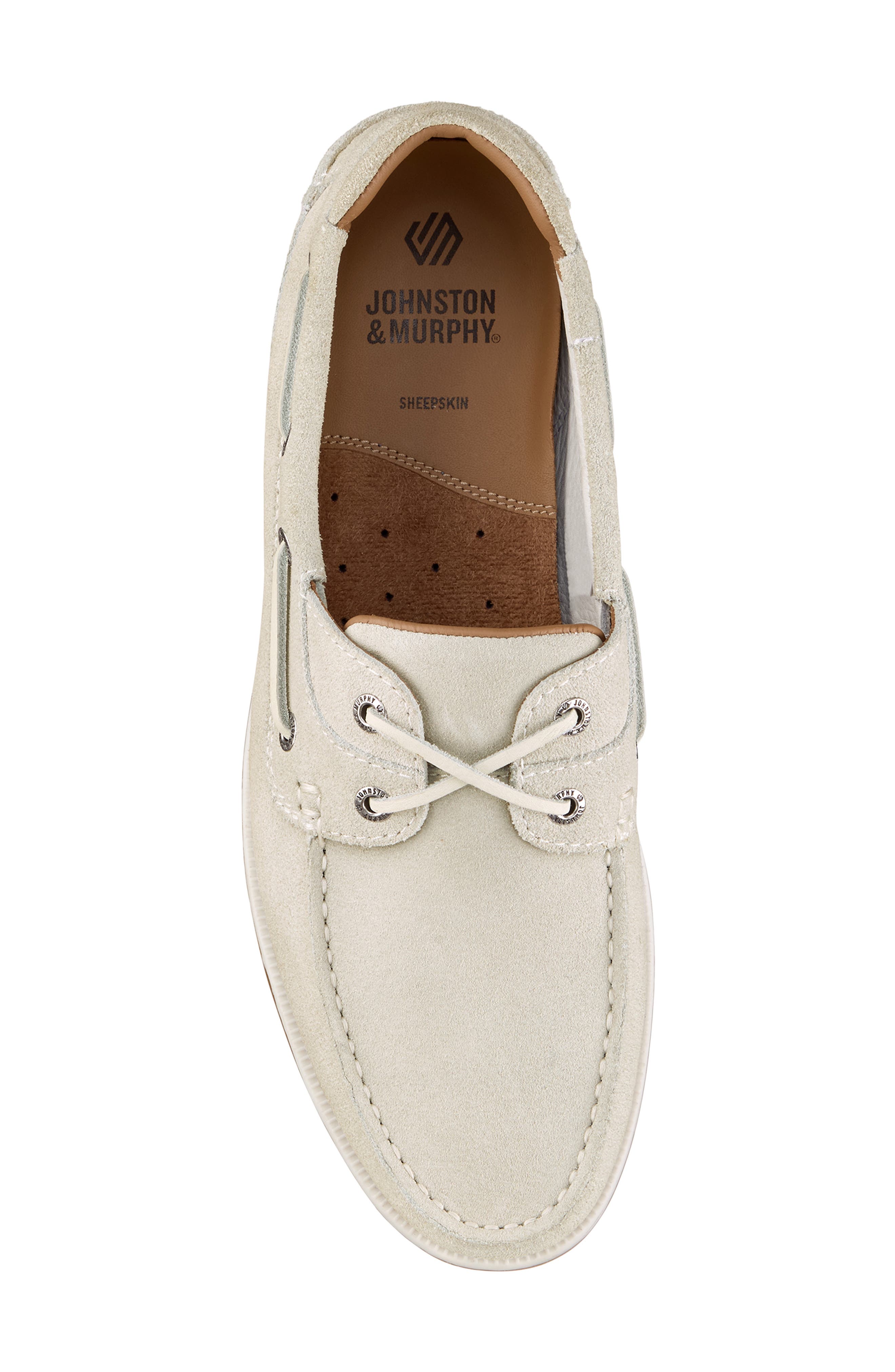 Ventura Boat Shoe, Alternate, color, OFF WHITE SUEDE