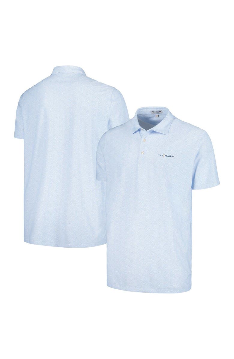Peter Millar Men's Peter Millar Light Blue THE PLAYERS Pinkies Up Mesh Polo, Main, color,