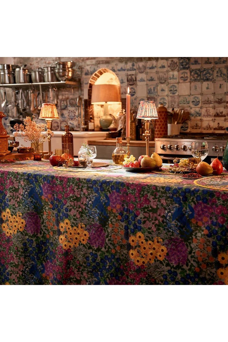 Tablecloth Pré Fleuri, Alternate, color, Blue