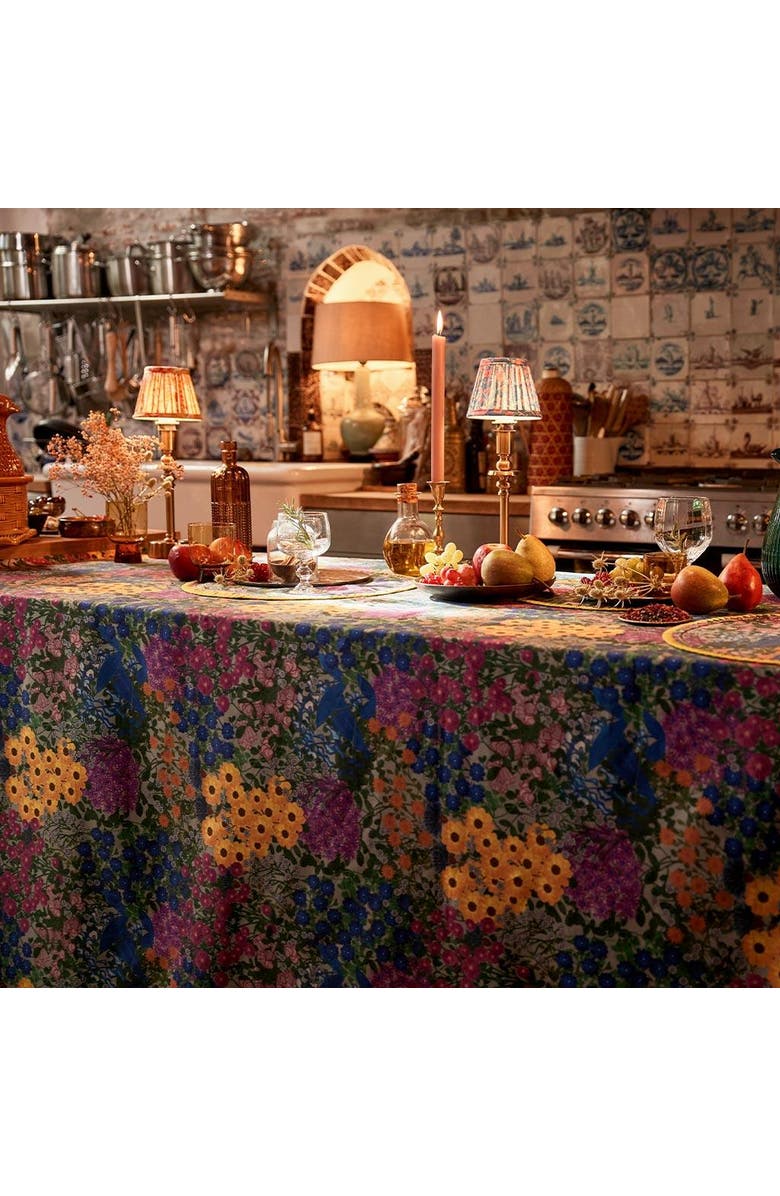 Sophie Williamson Design Tablecloth Pré Fleuri, Alternate, color, Blue