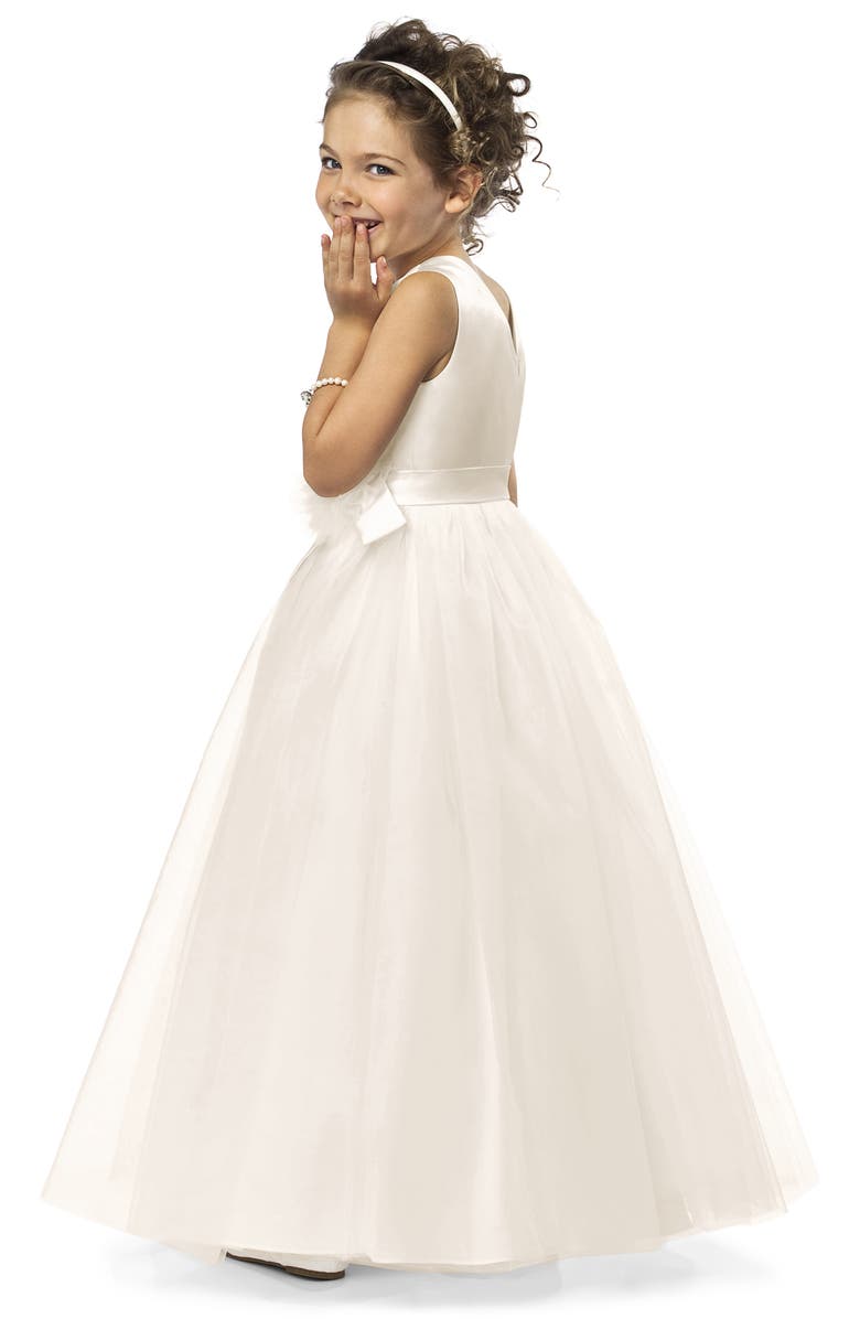 Dessy Collection Flower Girl Dress, Alternate, color, 