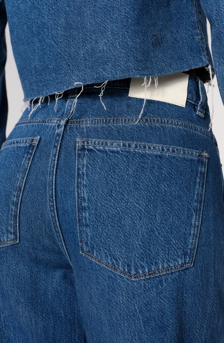 DL1961 Isabel Pleated Mid Rise Wide Leg Jeans, Alternate, color, 