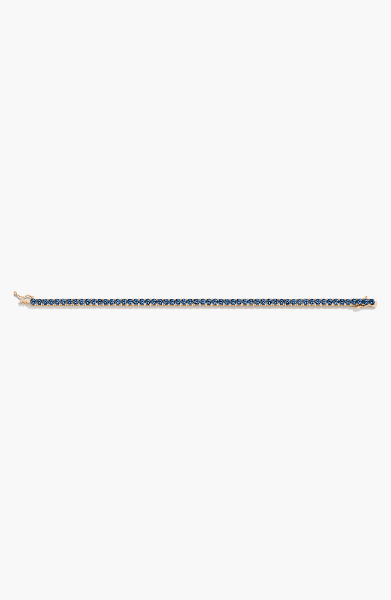 Aurate New York Lab Grown 6ct Sapphire Tennis Bracelet, Alternate, color, Yellow Gold Vermeil