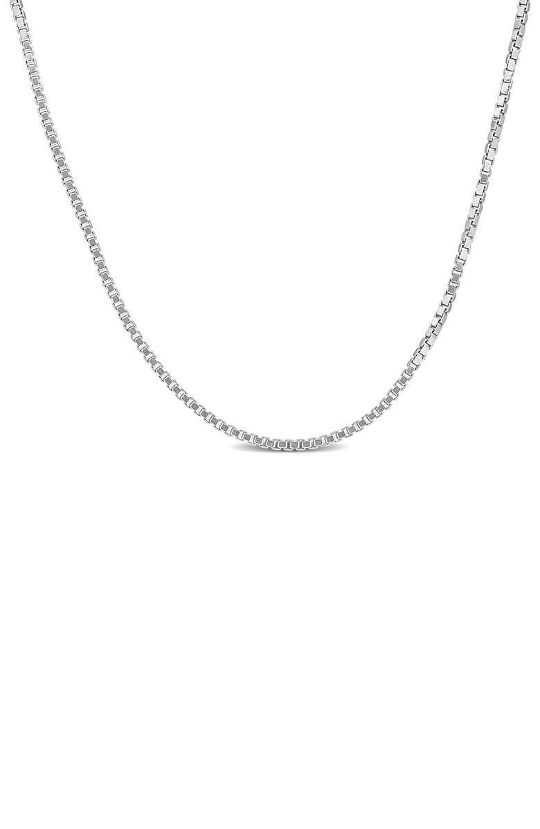 DELMAR Box Link Chain Necklace, 0.65mm, Main, color,
