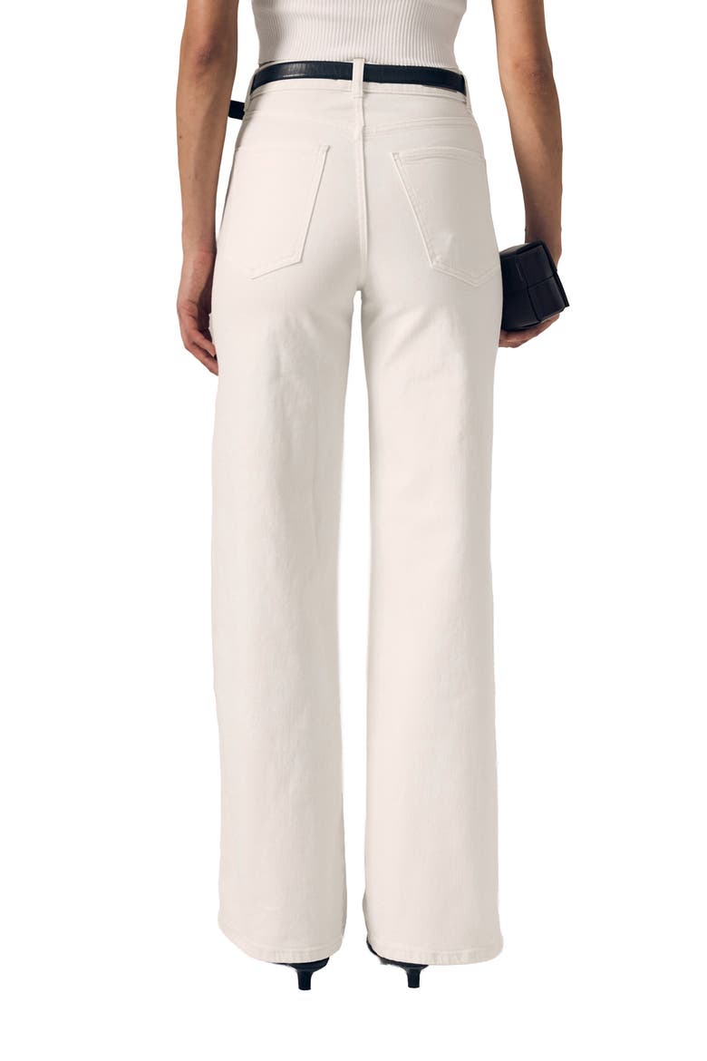 Juliette High Waist Wide Leg Jeans, Alternate, color, WHITE