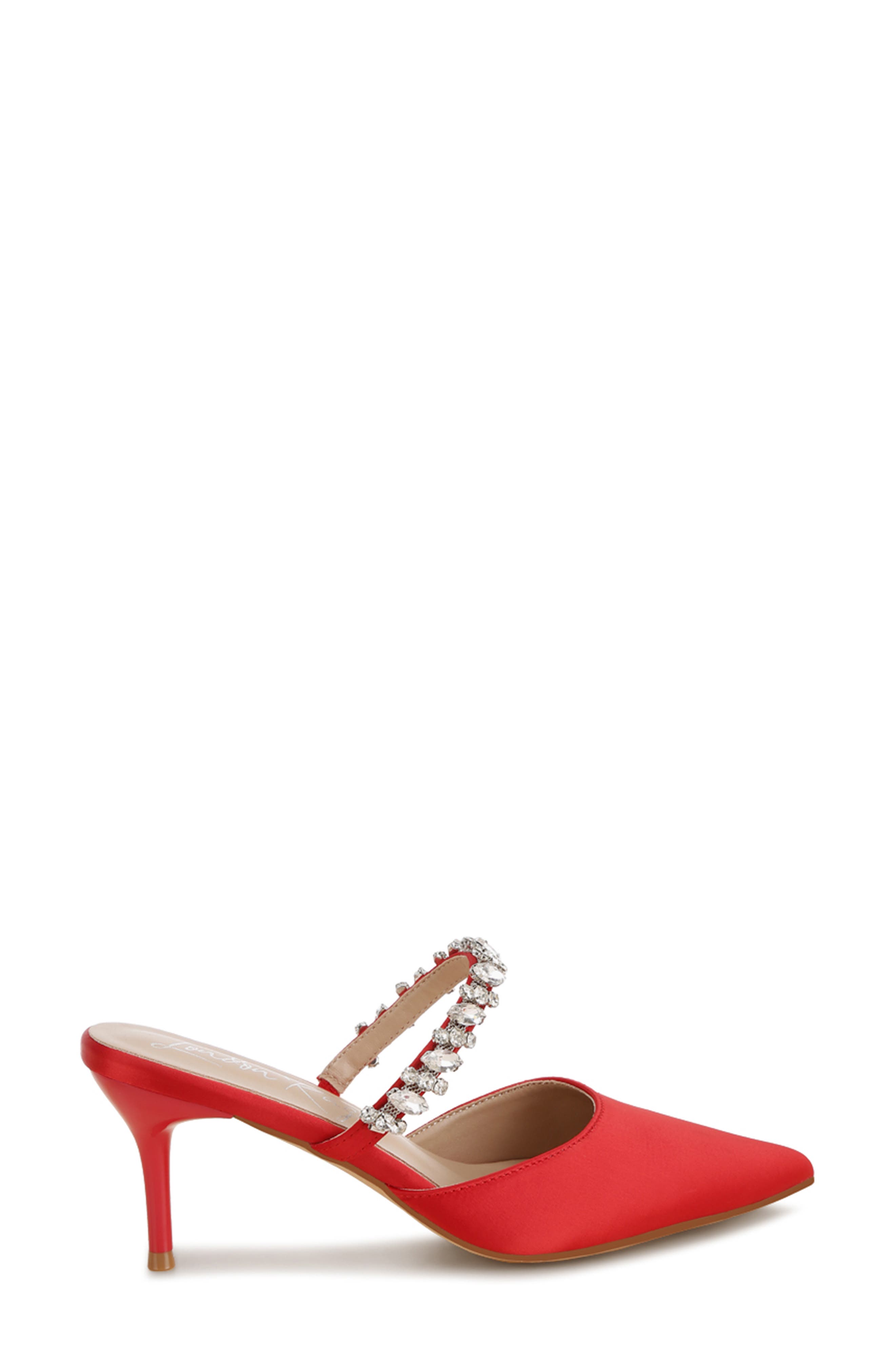 Sena Pointed Toe Mule, Alternate, color, RED