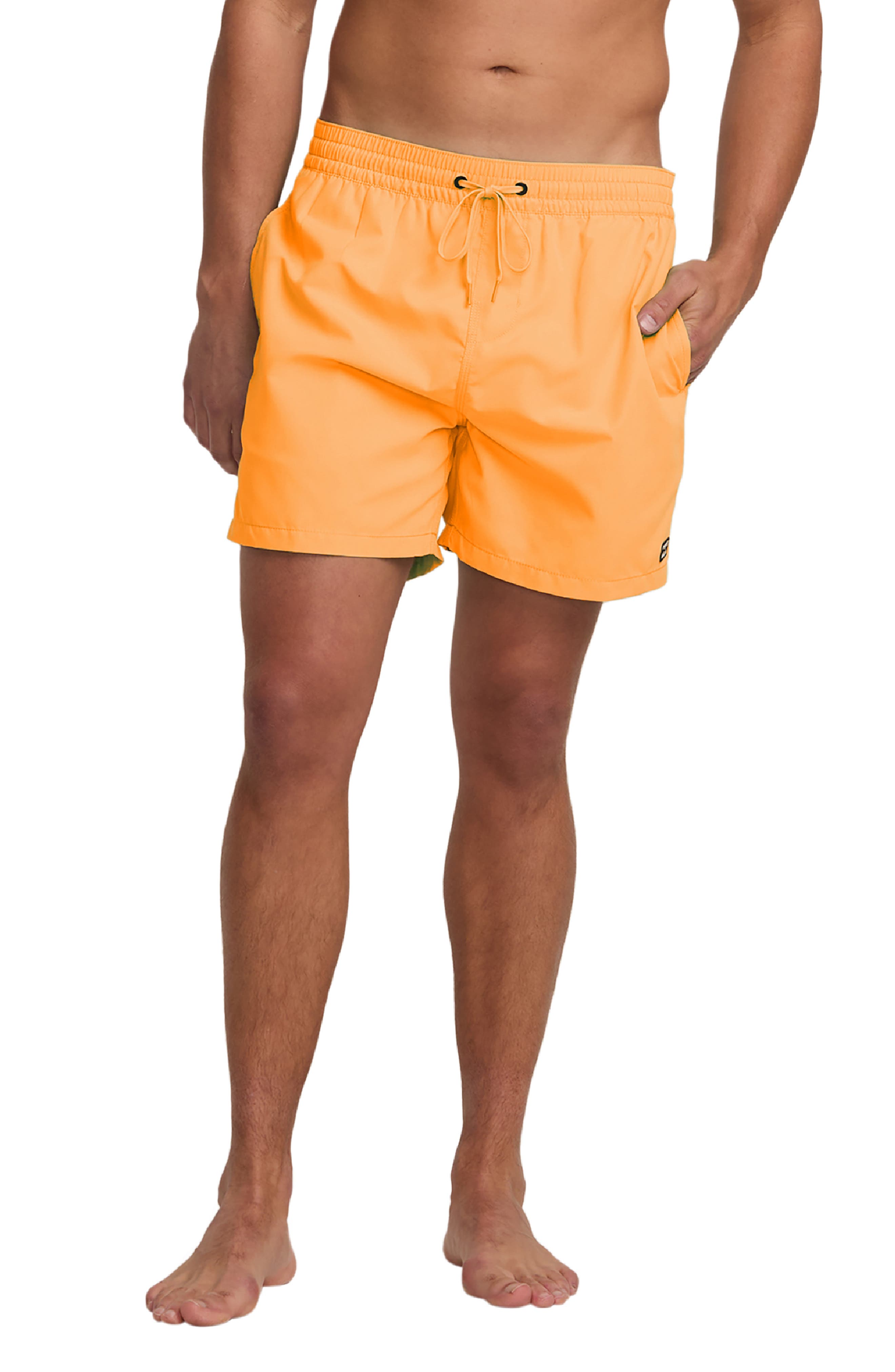 mens swim shorts orange