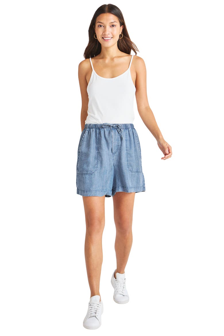Angie Indigo Shorts, Alternate, color, INDIGO