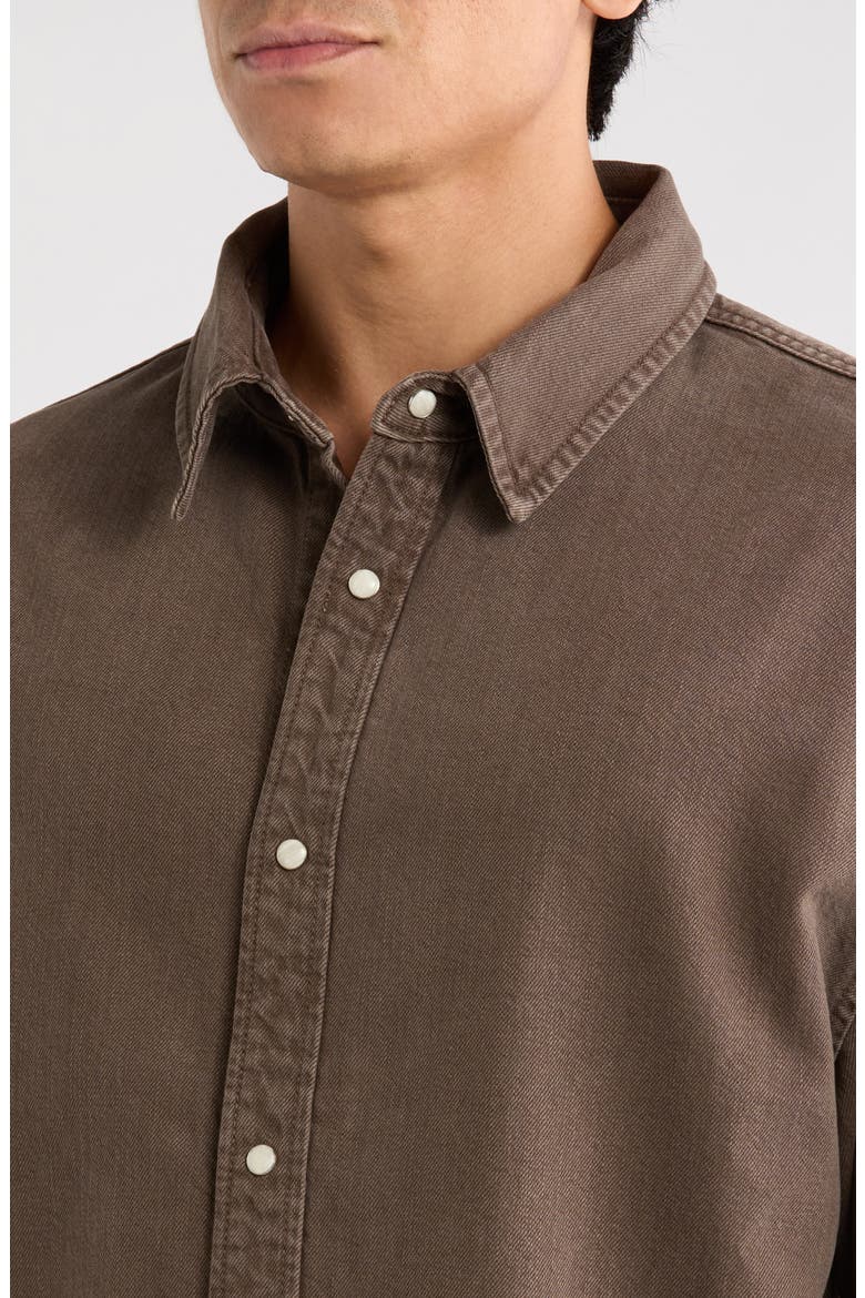 Cotton Overshirt, Alternate, color, BROWNSTONE