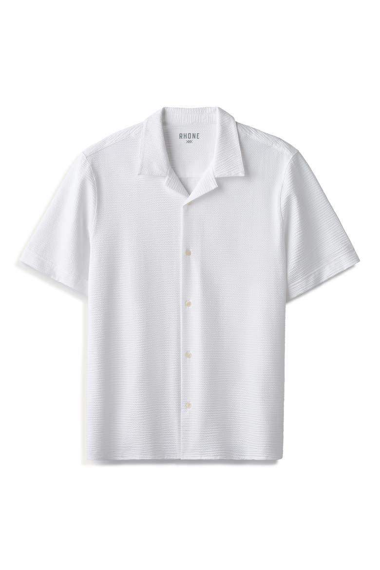 Commuter Seersucker Camp Shirt, Alternate, color, BRIGHT WHITE