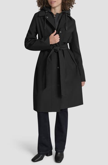 Softshell Hooded Trench Coat