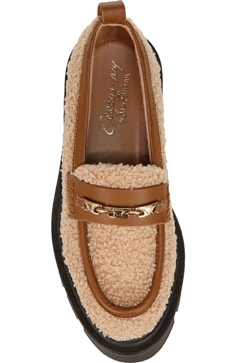 Circus NY by Sam Edelman Pierre Cozy Faux Shearling Loafer, Alternate, color, Dk Blonde / Spiced C