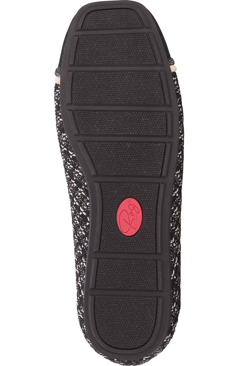 Ros Hommerson Noelle Cap Toe Ballet Flat, Alternate, color, Black Sparkle Knit
