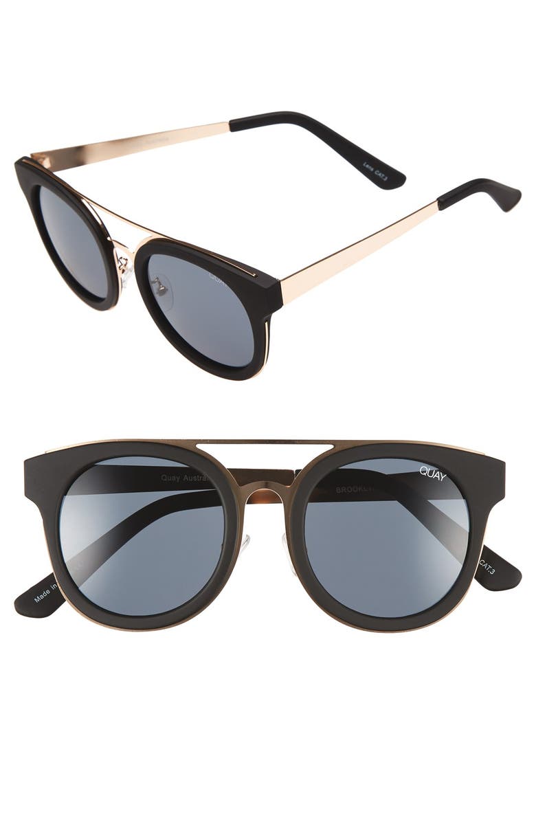 QUAY Australia 'Brooklyn' Retro Sunglasses, Main, color, 