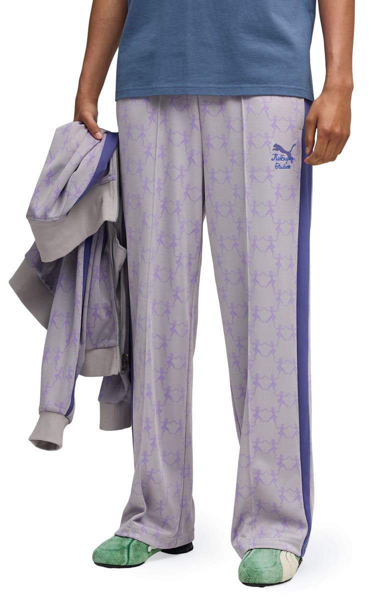 PUMA x KidSuper T7 Track Pants, Main, color, Gray Echo