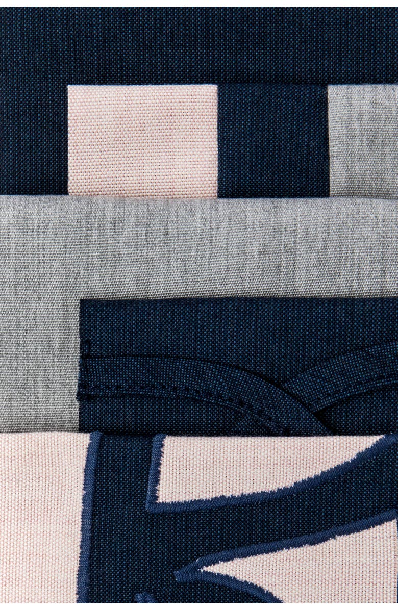 Elaine Smith Rose Quartz Multi panelled Indoor & Outdoor Woven Accent Pillow, Alternate, color, Multi