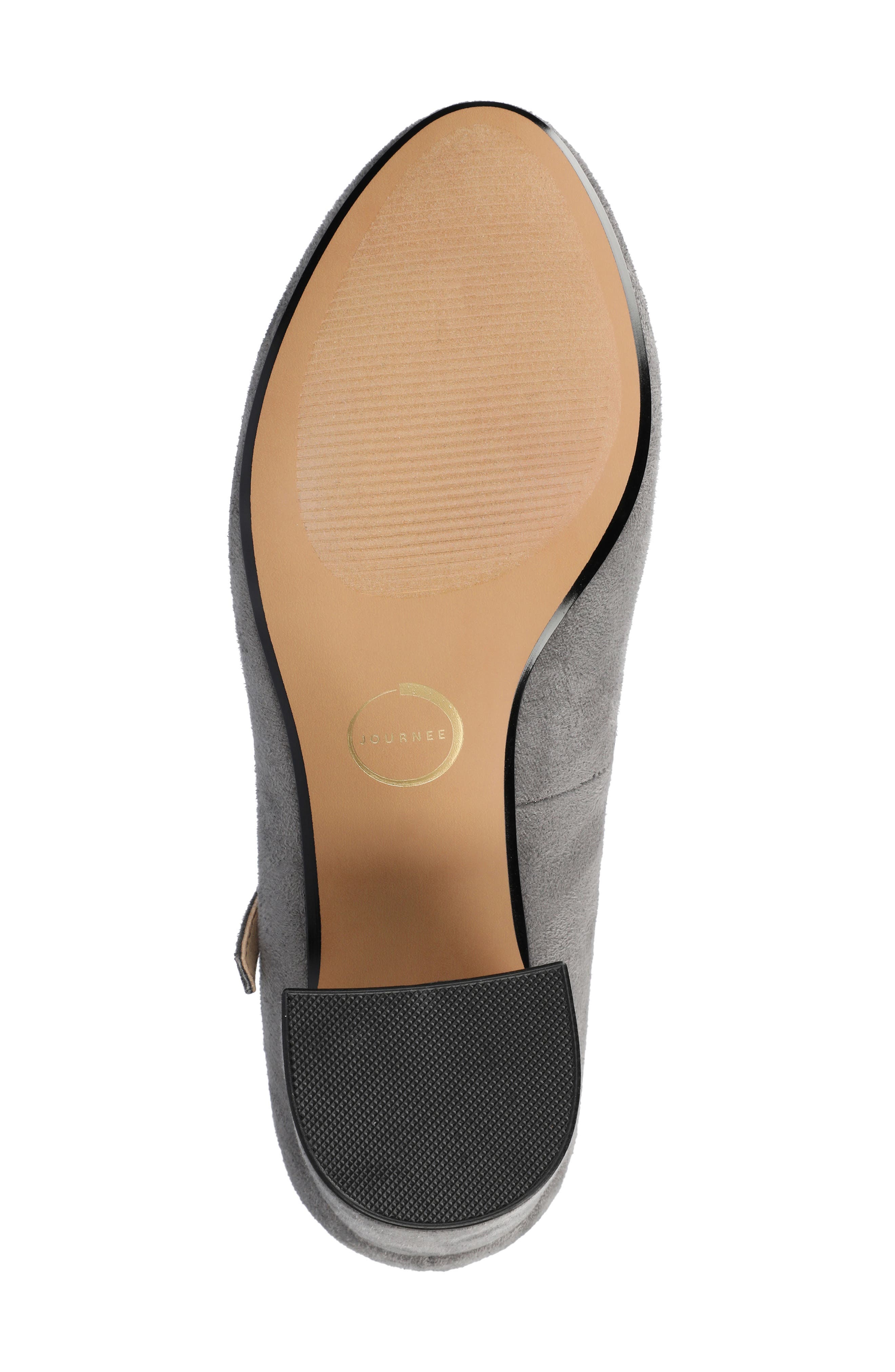 Talani T-Strap Pump, Alternate, color, GREY SUEDE