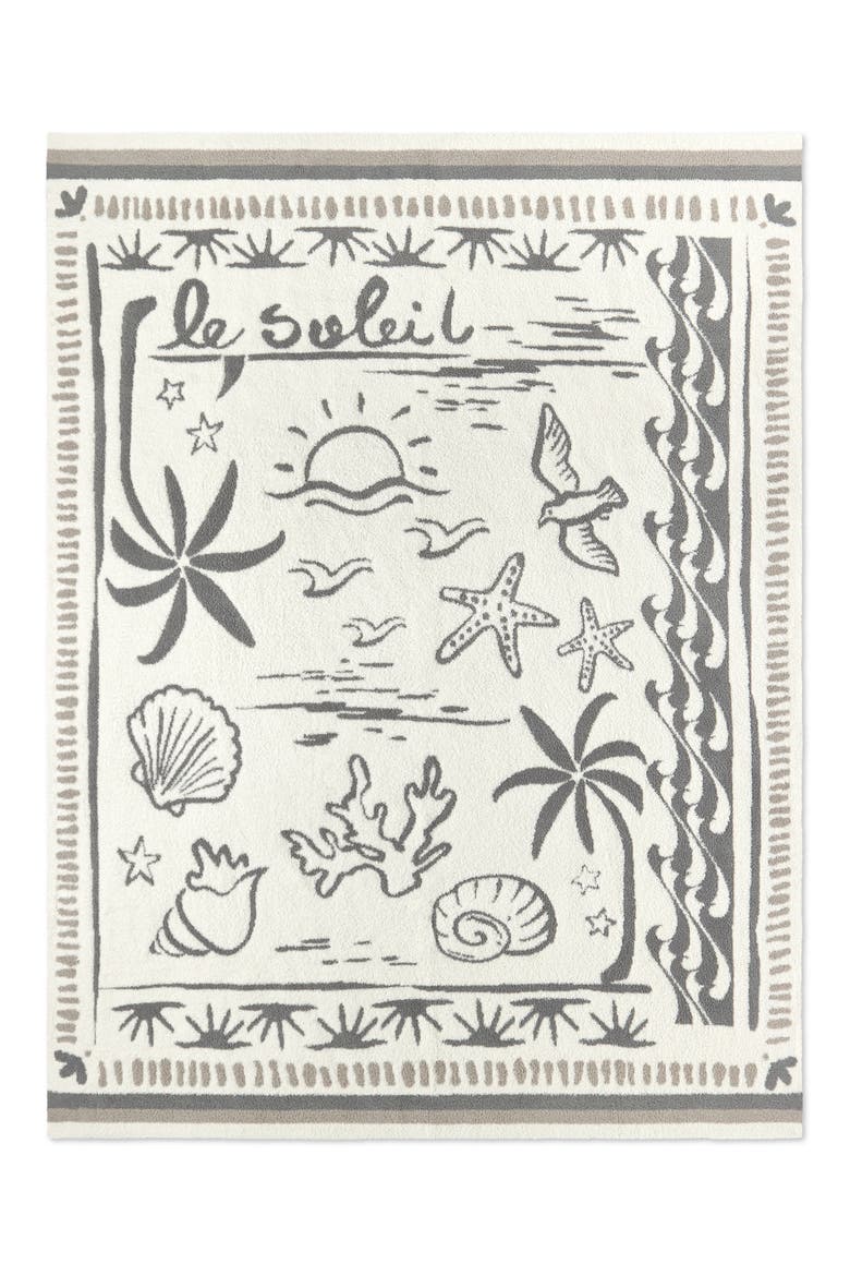 Le Soleil CozyChic® Throw Blanket, Main, color, CREAM MULTI