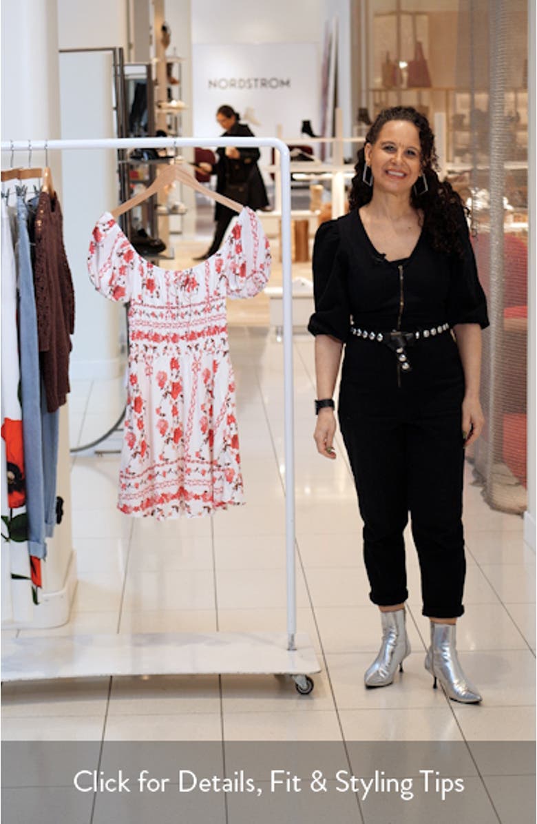 Jorja Floral Print Minidress, sales video thumbnail