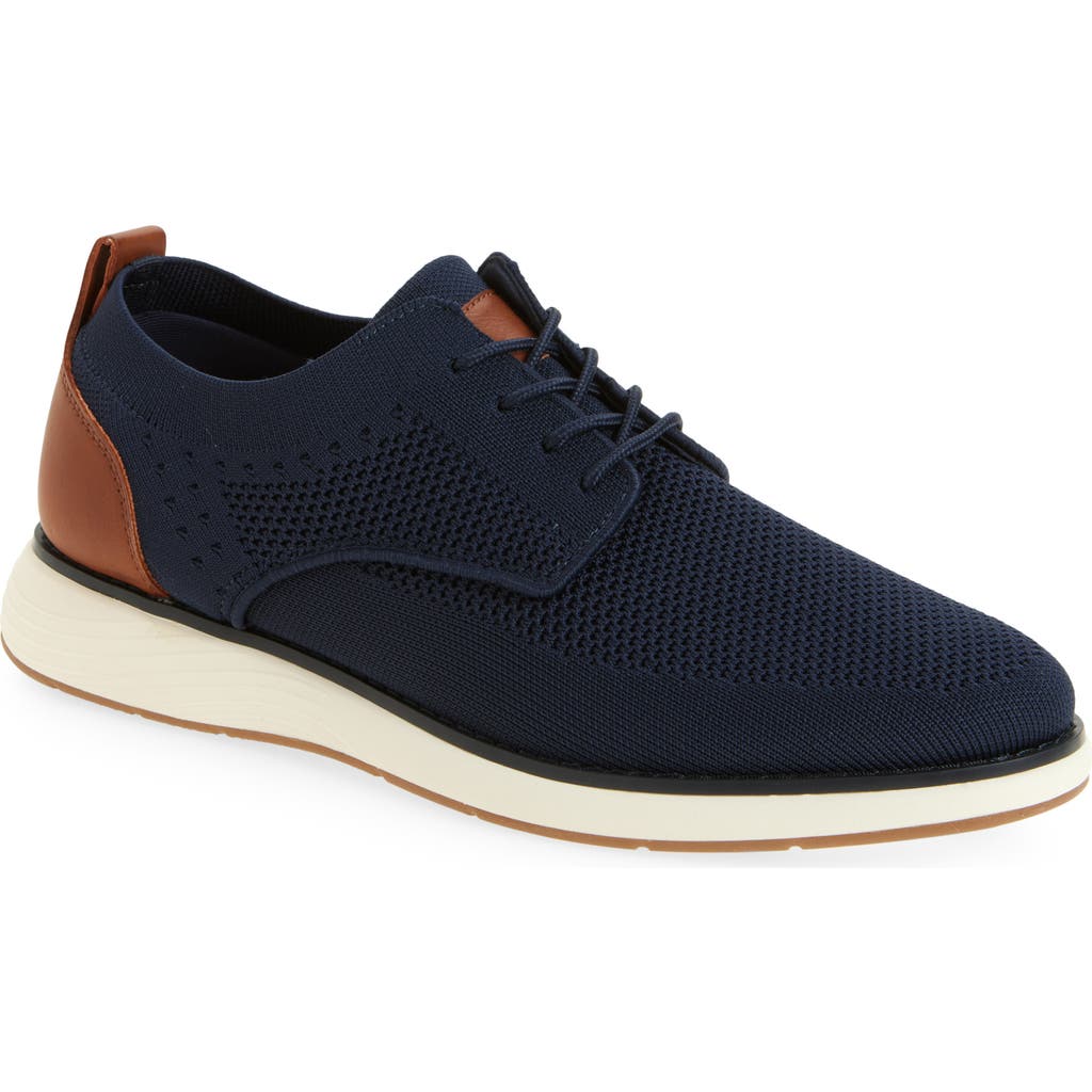 Nordstrom Rack Milo Hybrid Knit Sneaker Derby In Navy Blazer