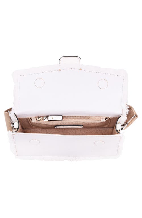 True Religion Frayed Denim Flap Crossbody Bag