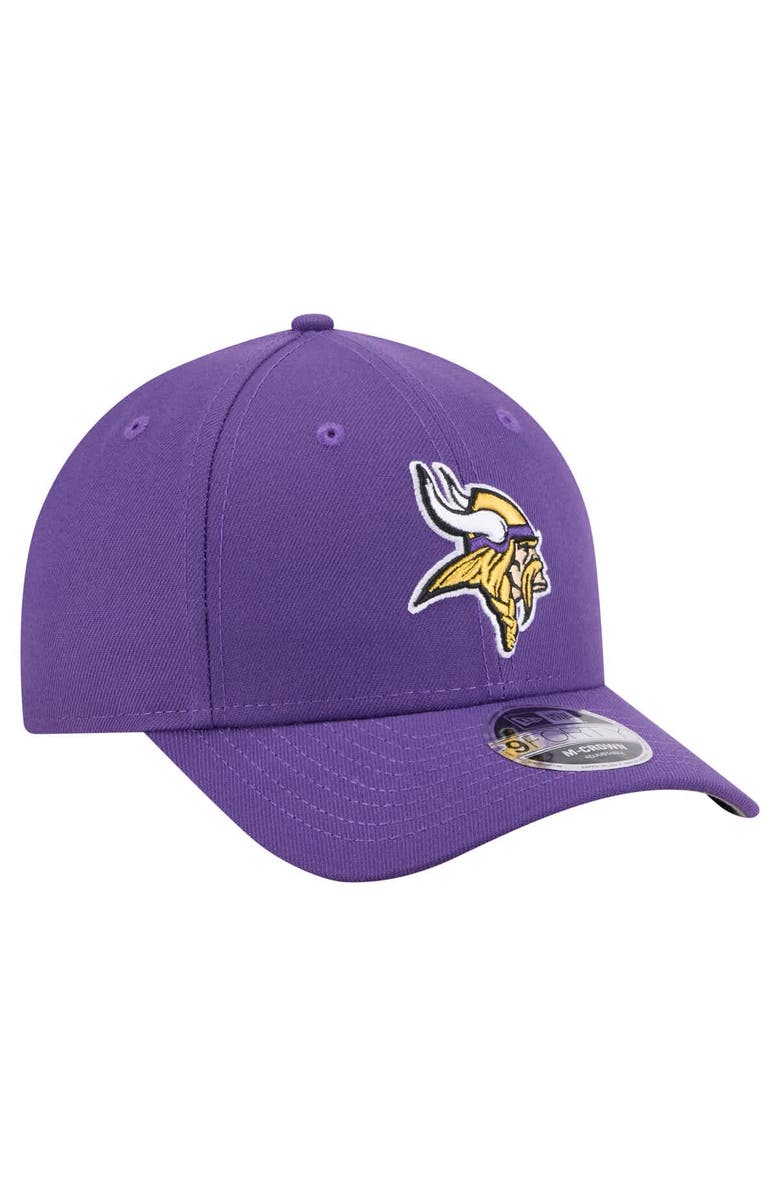 New Era Men's New Era  Purple Minnesota Vikings Team Collection 9FORTY M-Crown Adjustable Hat, Alternate, color, Purple