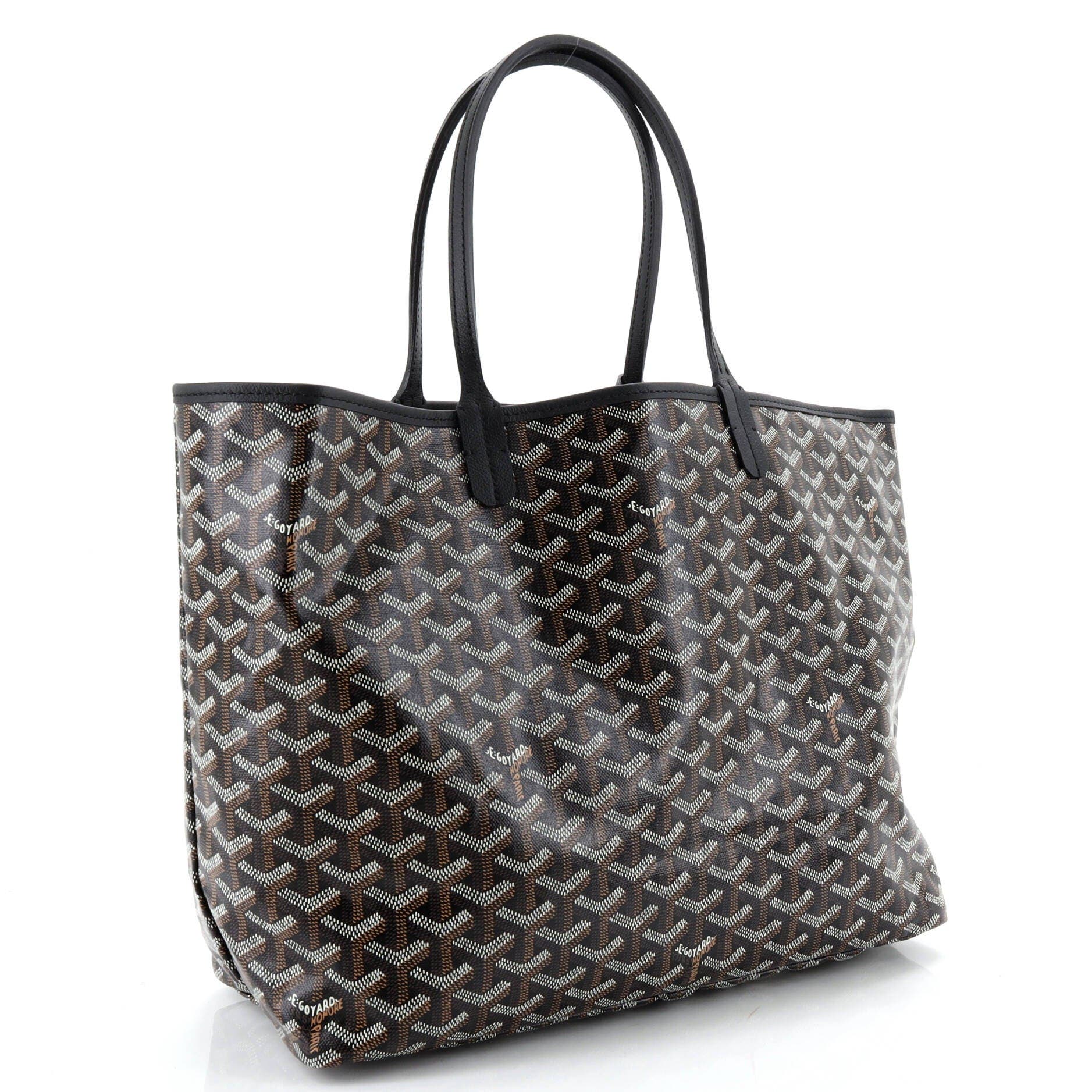 Pre-Owned Goyard Saint Louis Tote Coated Canvas PM, Alternate, color, Black