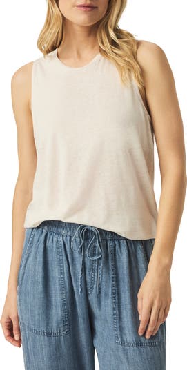 売れ筋商品|||ダナキャランニューヨーク カットソー トップス レディース Women's Crewneck Tank G03 - LT CTY KHK/BLK 楽天市場】タンクトップ レディース（ブランドダナキャラン