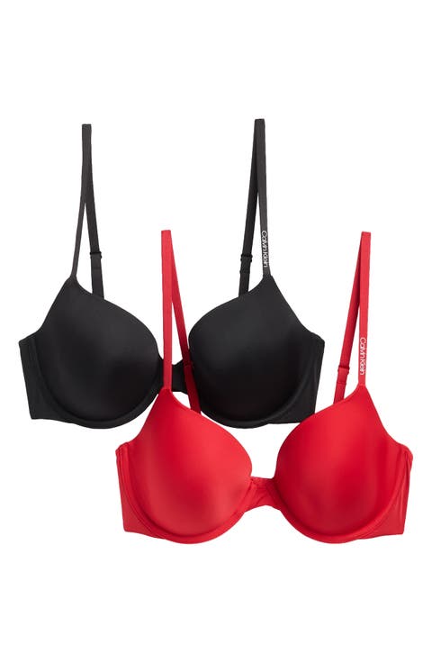 Pure Micro Lightly Lined Demi Bra - Pack of 2
